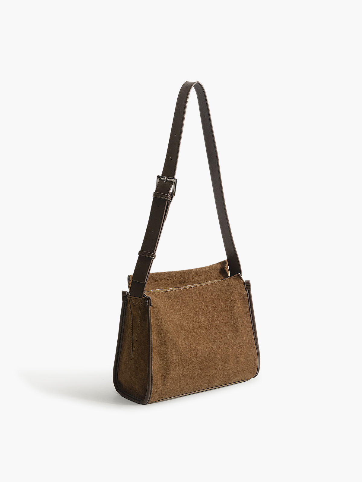 Causal Bucket Zipper Tote Bag