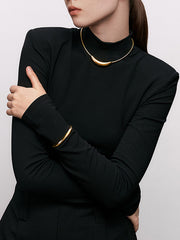 Şık O-Halka Choker Kolye