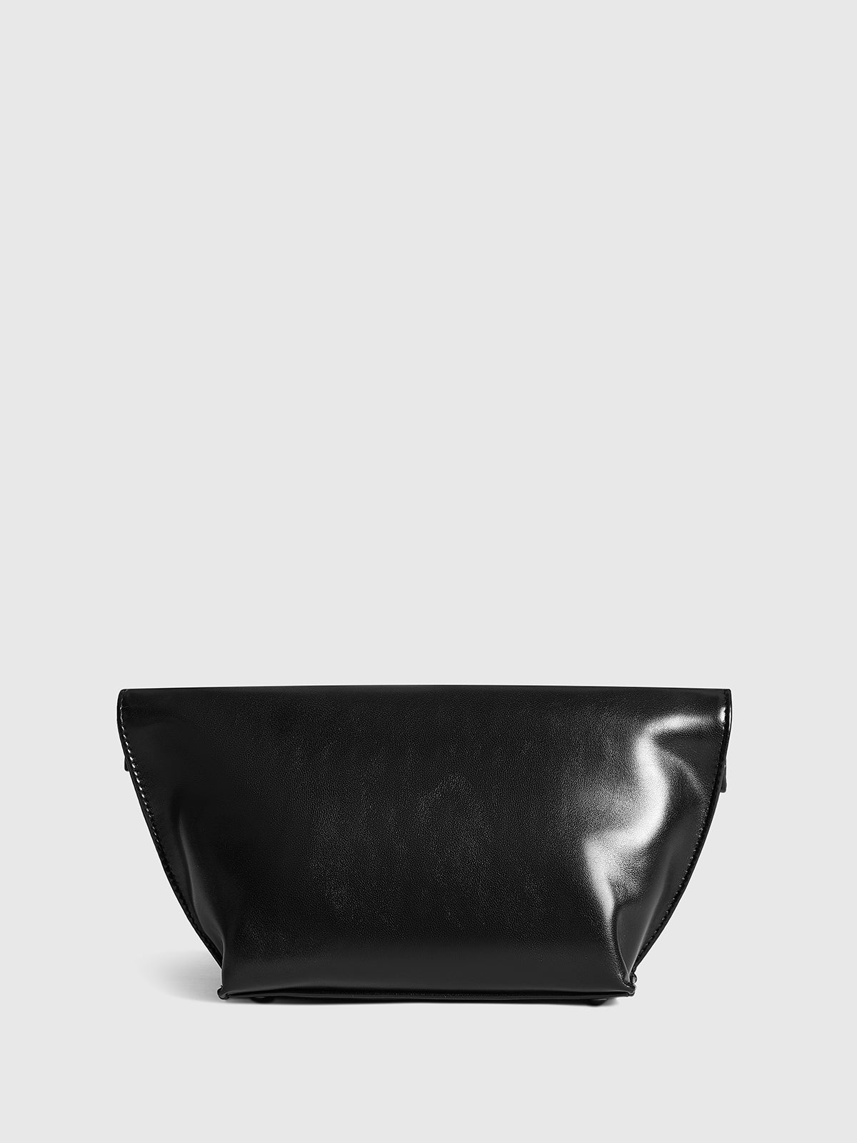 Minimalist Yuvarlak Kenar Zarf Clutch Çantası