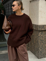 Minimalist Plain Shift Sweater